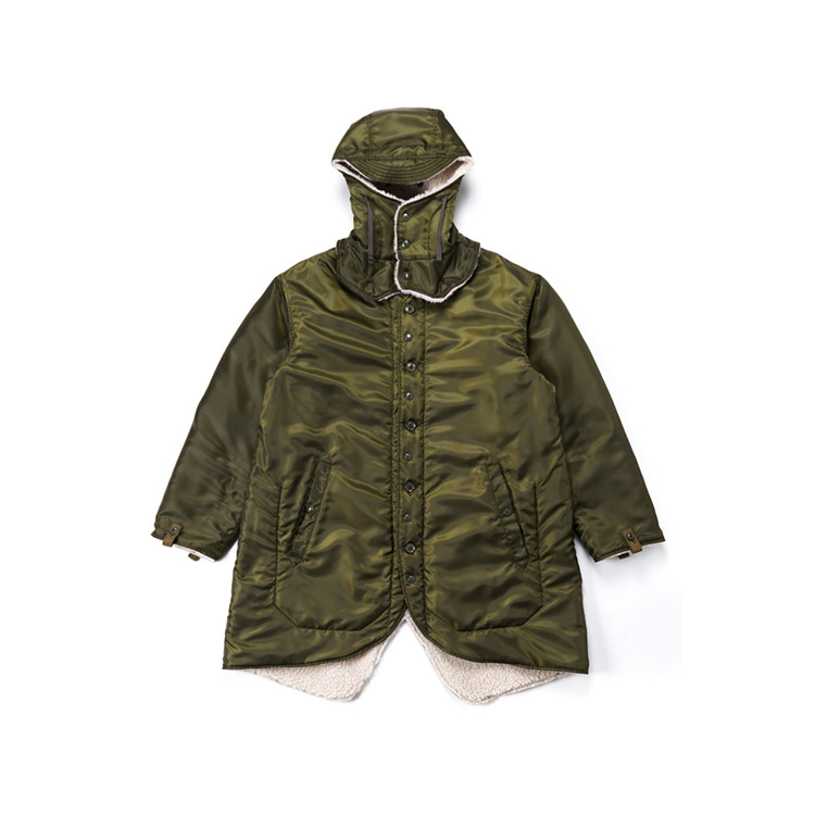 ENGINEERED GARMENTS 21AW LINER JACKET-OLIVE DRAB POLYESTER PILOT TWILL