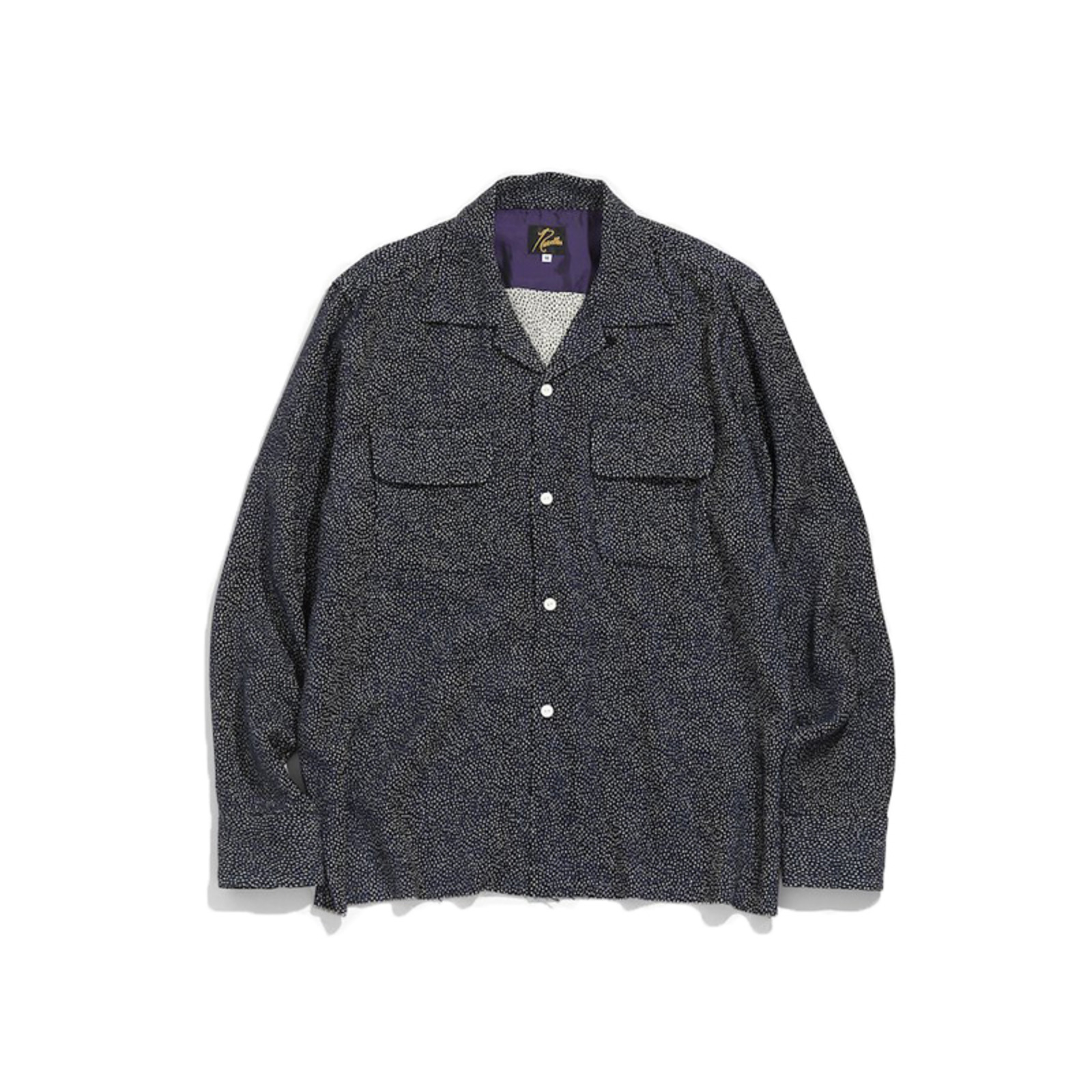 NEEDLES 21AW C.O.B. CLASSIC SHIRT - R/AC DOTS MOLE JQ.