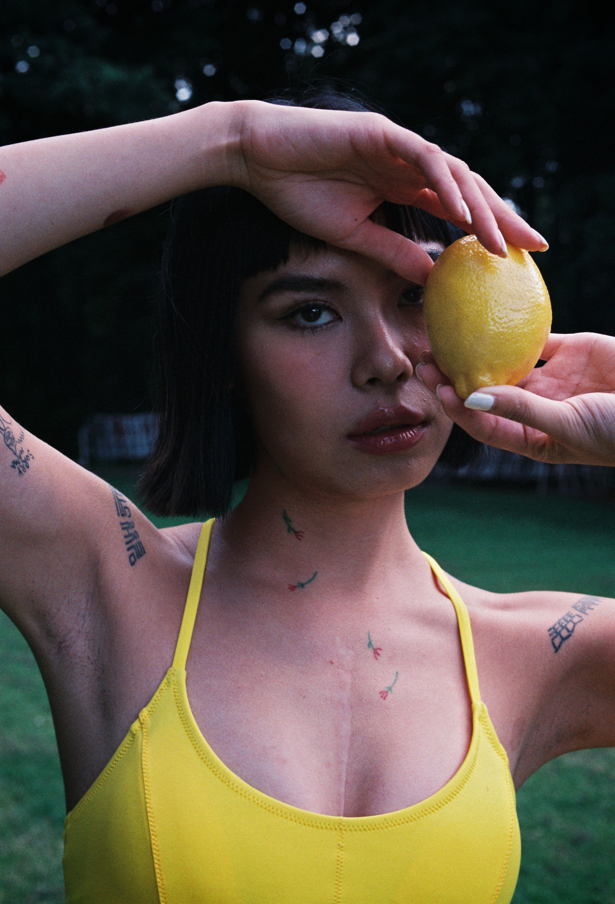 浪花荧光游泳上衣-4