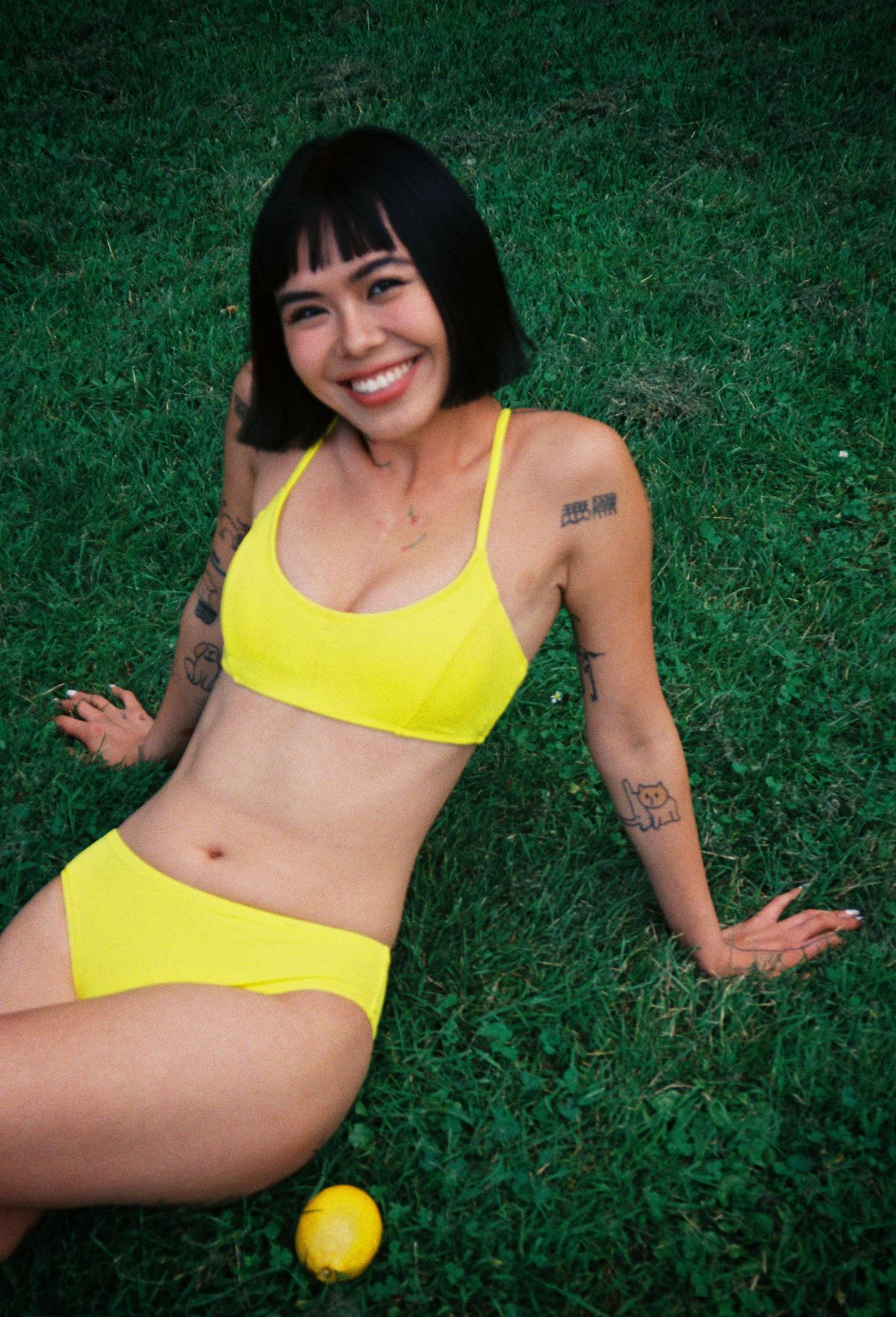 浪花荧光游泳泳裤-2