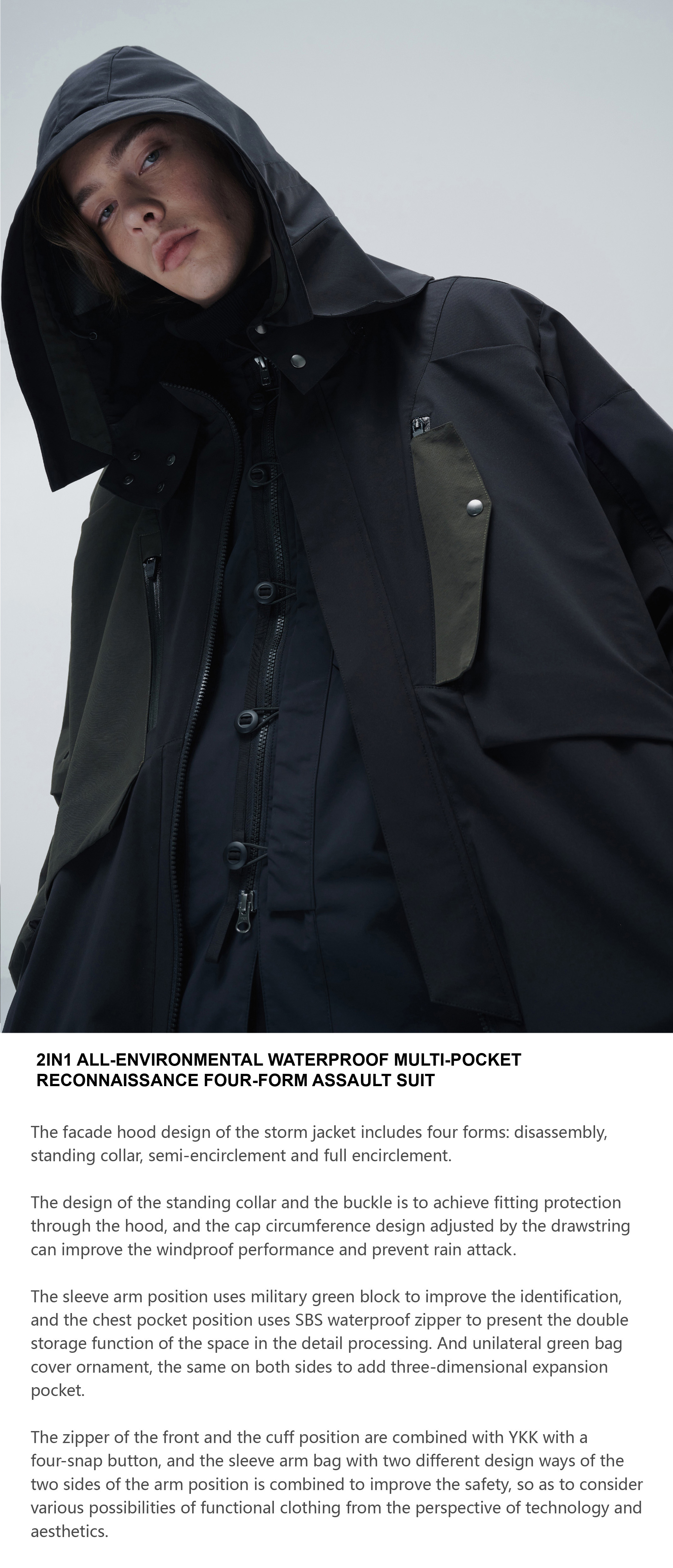 0141 2IN1 ALL-ENVIRONMENTAL WATERPROOF MULTI-POCKET RECONNAISSANCE