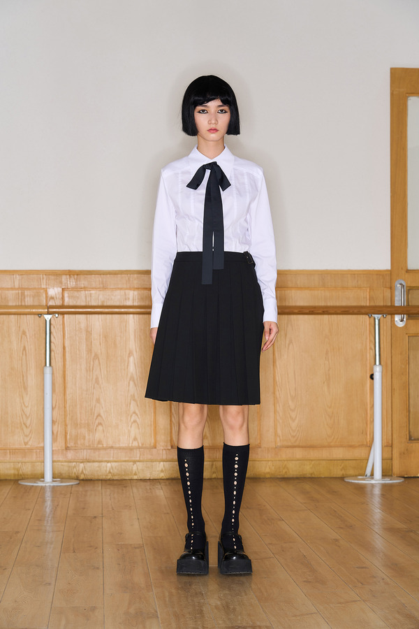 可拆卸领结衬衫