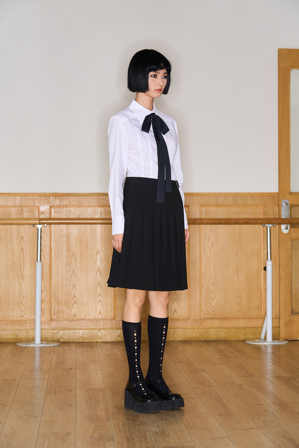 可拆卸领结衬衫