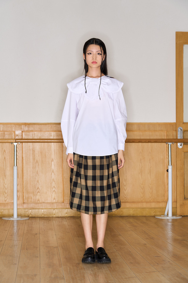 蝴蝶结领娃娃衬衫