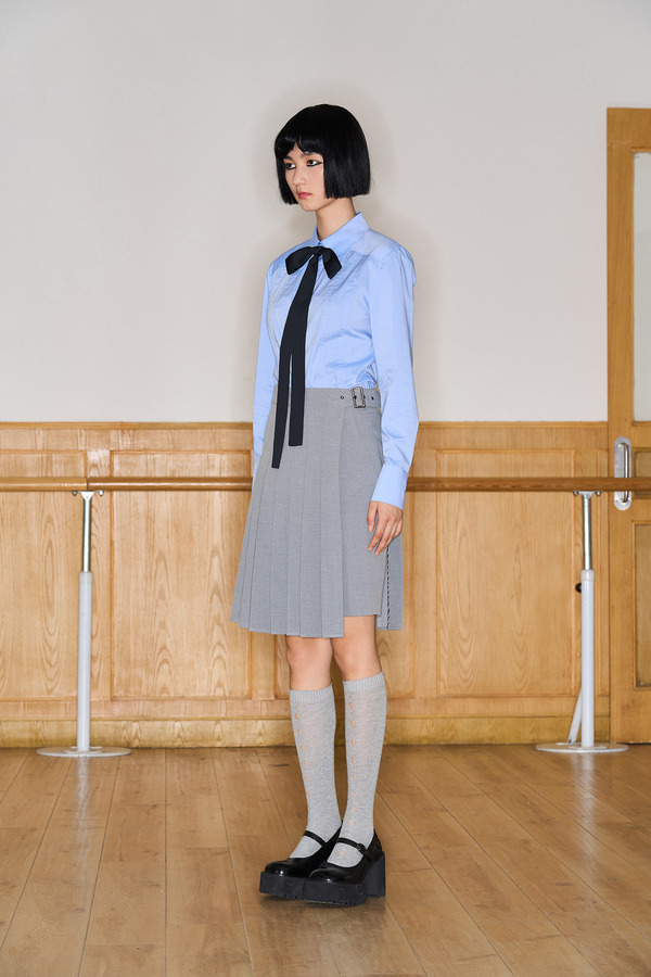 可拆卸百褶裙五分裤