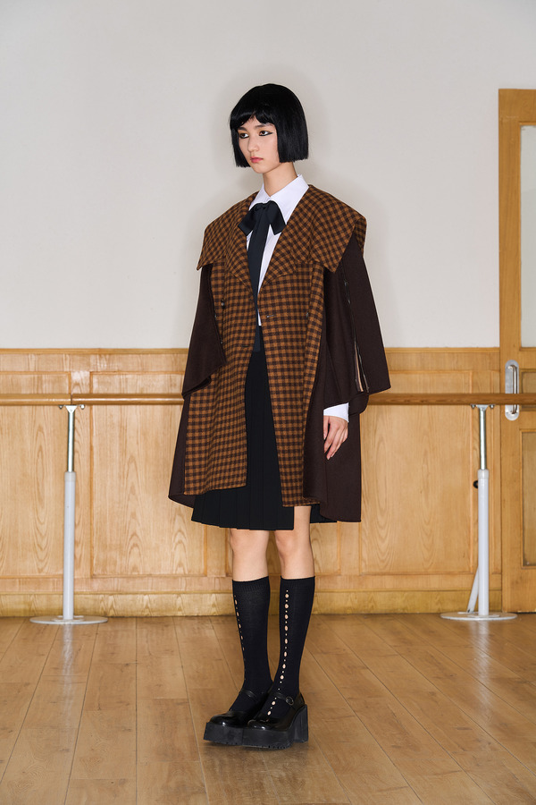 海军领双面呢大衣