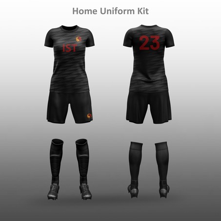 IST Girls Football Uniform Kit 女装足球服全套