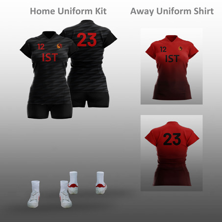 IST Girls Volleyball Home and Away Uniform Kit 女装排球主场和客场球服全套