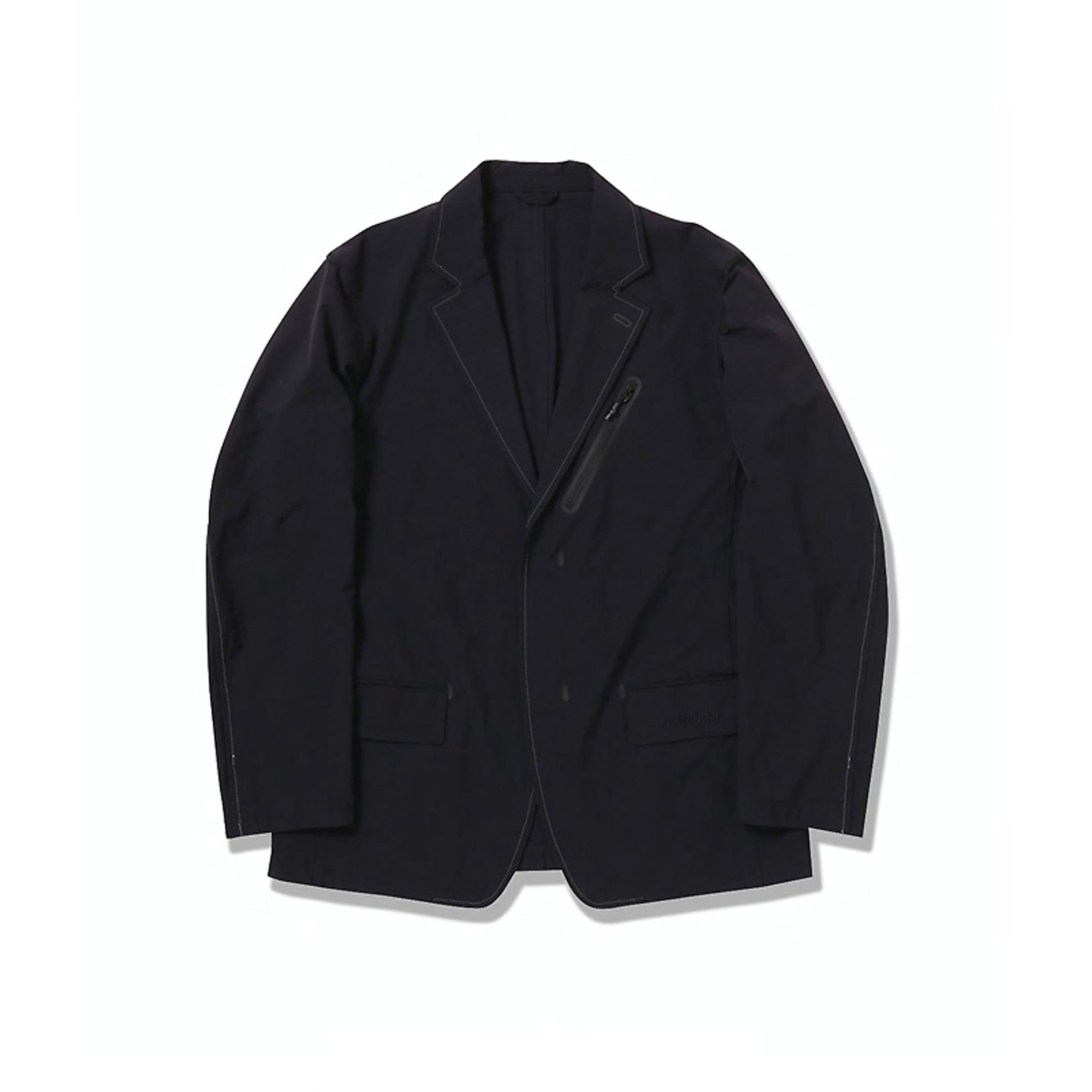 and wander 21AW plain tailored stretch jacket