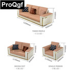 1399usd Prodgf 1Pcs A Set Big Space Home Luxury 1+2+3 people Sofa
