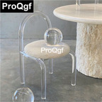 150usd Prodgf 1Pcs A Set ins Romantic Luxury Life Brilliant Transparent Chair