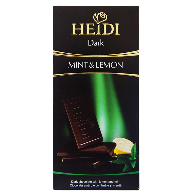 Heidi Dark Chocolate With Mint ＆ Lemon
