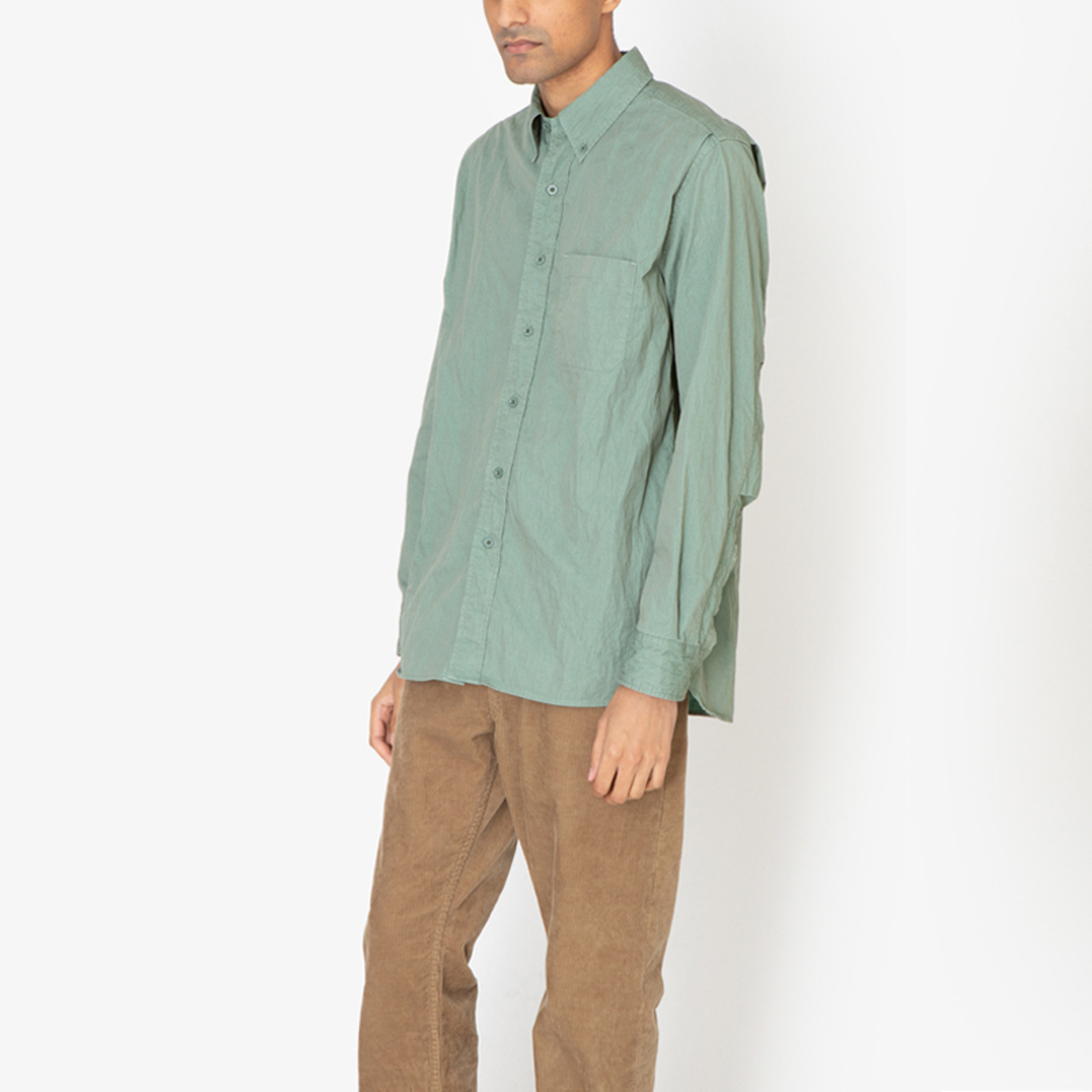 nonnative 21AW DWELLER B.D. SHIRT C/N HERRINGBONE