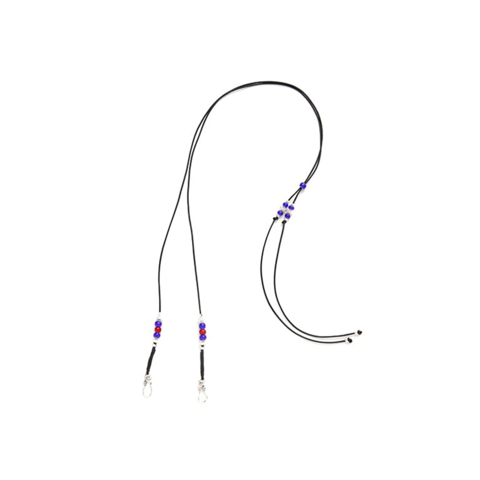 SEVEN BY SEVEN 21AW MASK HOLDER / NECKLACE-WHITE HART BEADS / SILVER