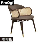 180usd Prodgf 1Pcs Single Seat ins Light Luxury Rattan Wood Dining Chair