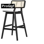 180usd Prodgf 1Pcs A Set Light Luxury Classic Rattan Wood Bar Chair