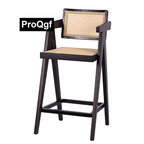 200usd Prodgf 1Pcs A Set Light Luxury Simple Yours Rattan Wood Bar Chair