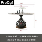 600usd Prodgf 1Pcs A Set ins Castle Classic Morning  135cm length Turnable Dining Table