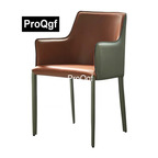 110usd Prodgf 1Pcs A Set ins Romantic Minshuku Leather Dining Chair