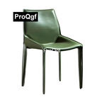 90usd Prodgf 1Pcs A Set ins Romantic Minshuku Leather Dining Chair