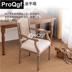 110usd Prodgf 1Pcs A Set ins Minshuku Rattan Wood Dining Chair