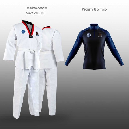 Taekwondo uniform and Warm up top 跆拳道服和训练夹克