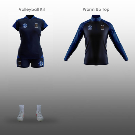 Girls Volleyball Kit  and Warm up top 女装排球服和训练夹克