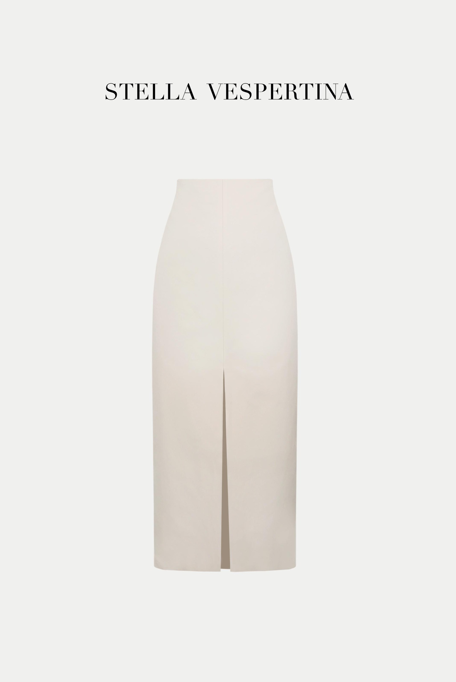 前开叉高腰半裙