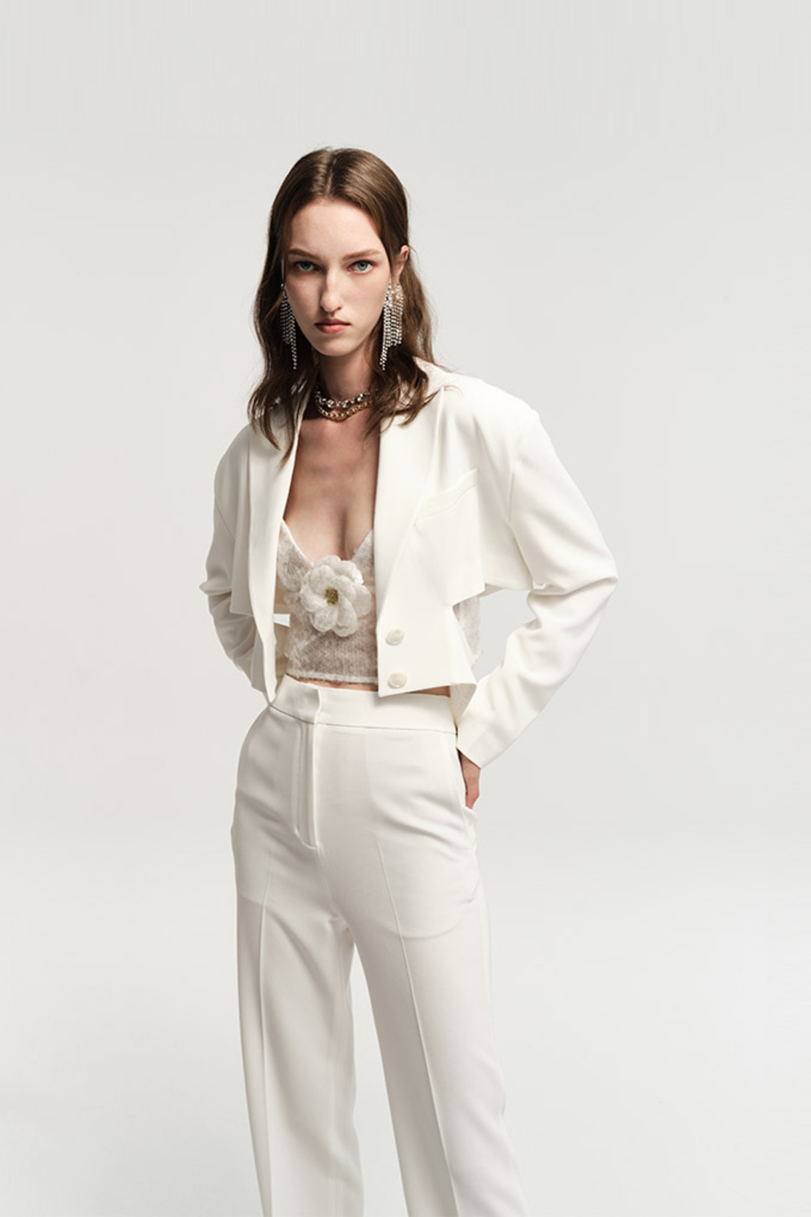 修身直筒长裤-2