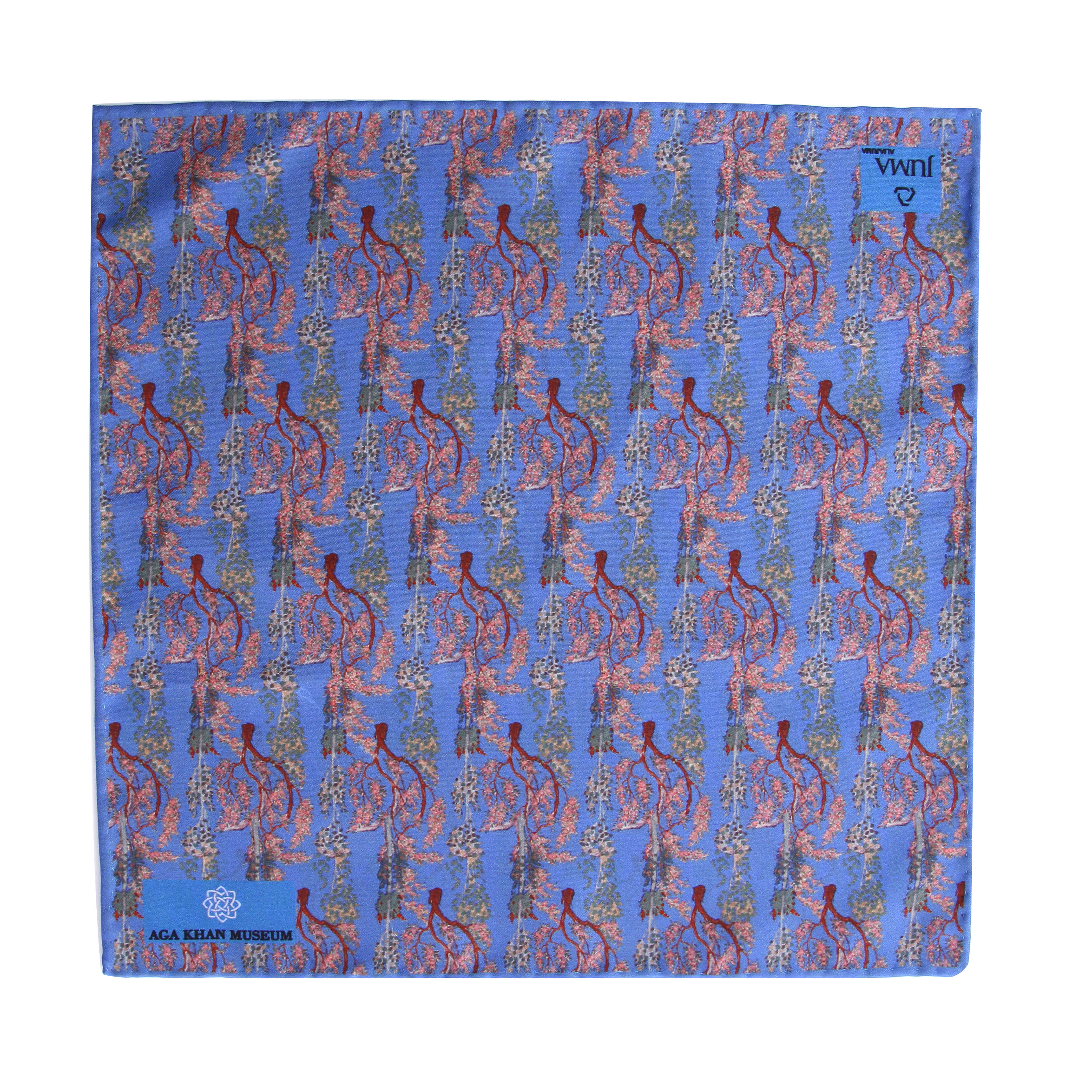AKM X JUMA Shahnameh方巾 - 2个回收水瓶 - 蓝色｜ Shahnameh Pocket Squares - 2 Recycled Water Bottles - Blue