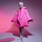 PANTTERFLY2021秋冬款粉红色宽松休闲西装外套