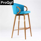 120USD Prodgf 1Pcs A Set Designer Minimalist Wood Bar Chair