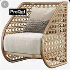 380usd Prodgf 1Pcs A Set ins Luxury Modern Rattan Sofa