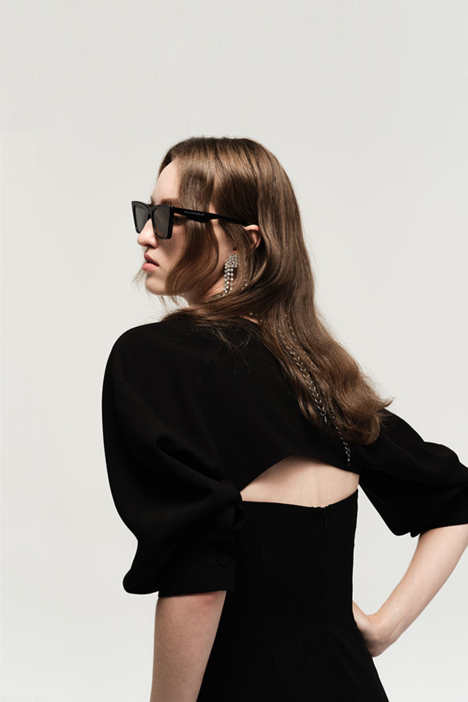 阔袖短款上衣-3