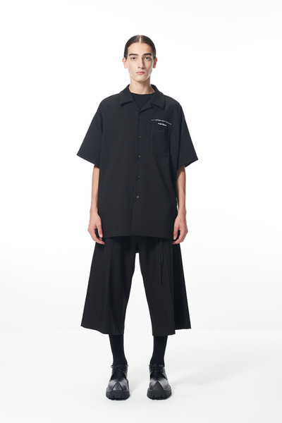 ATTEMPT SS22 手写字体刺绣短袖衬衫