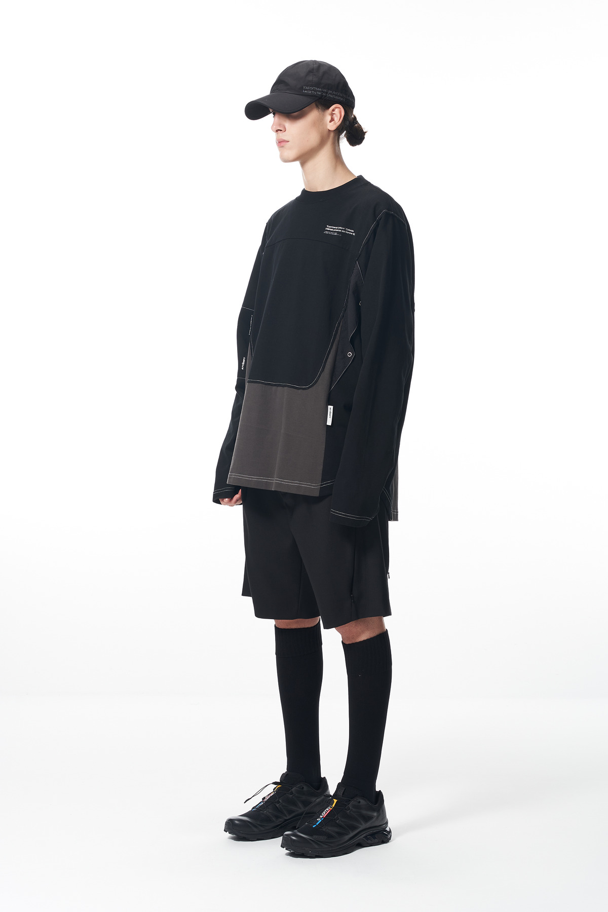 ATTEMPT SS22 明线口袋长袖T恤-2