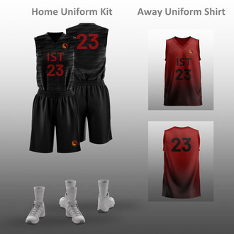 IST Girls Basketball Home and Away Uniform Kit 女装篮球主场和客场球服全套
