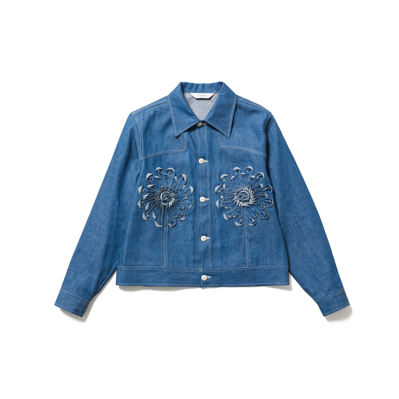 Sasquatchfabrix.22SS FLOWER DENIM JACKET