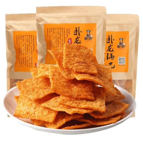 卧龙锅巴爆辣味200克-1
