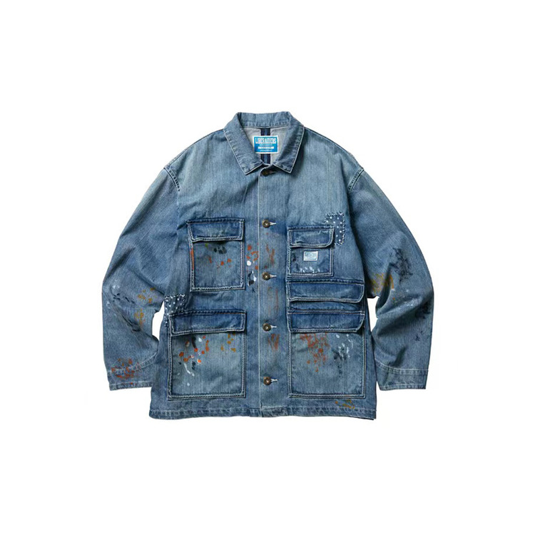 Liberaiders REPAIRED DENIM COVERALL