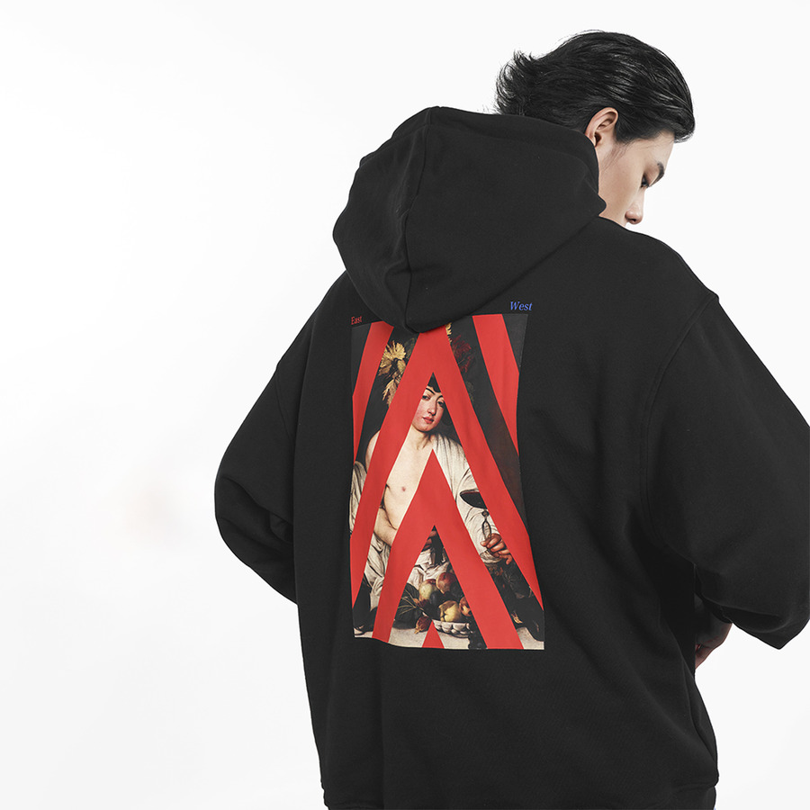 FMACM 22SS 年轻的酒神印花箭头连帽卫衣-2