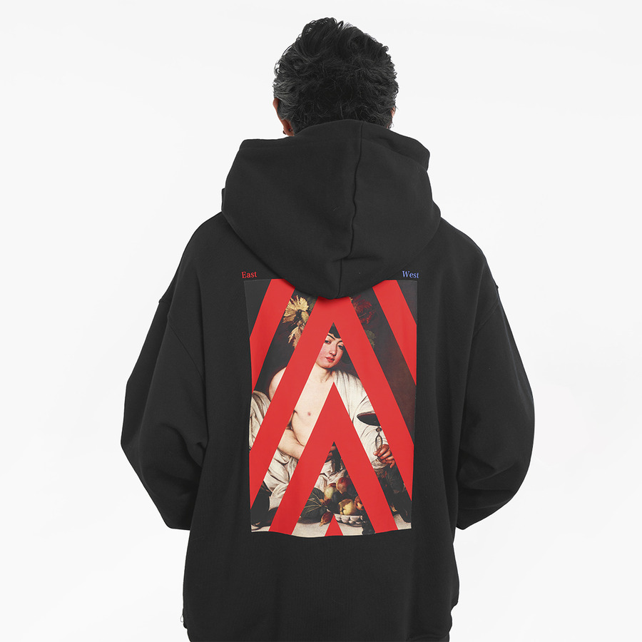 FMACM 22SS 年轻的酒神印花箭头连帽卫衣-4