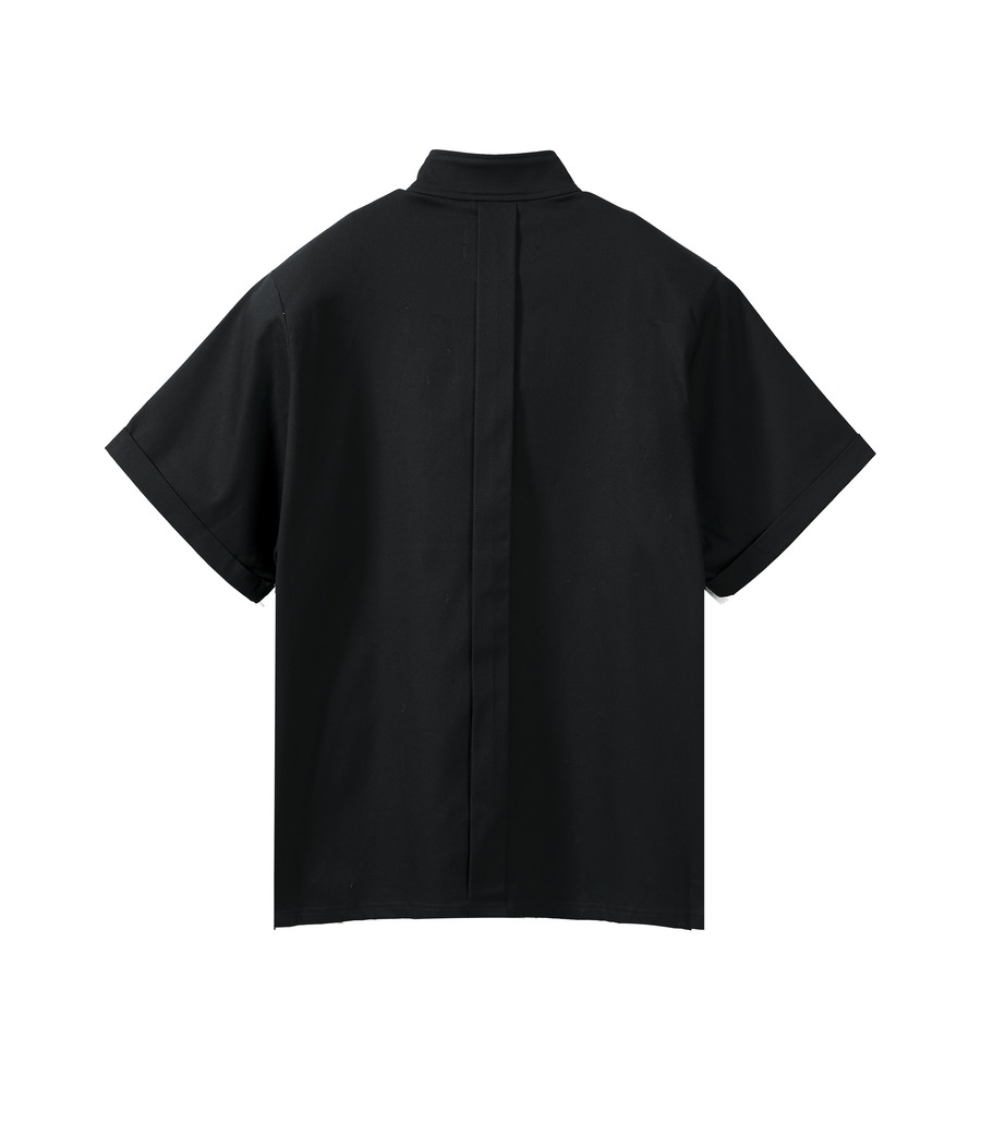 高领宽松衬衫-2