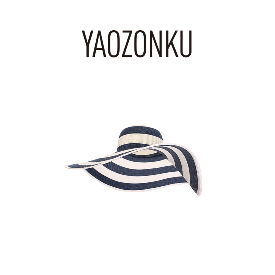 超大檐遮阳草帽