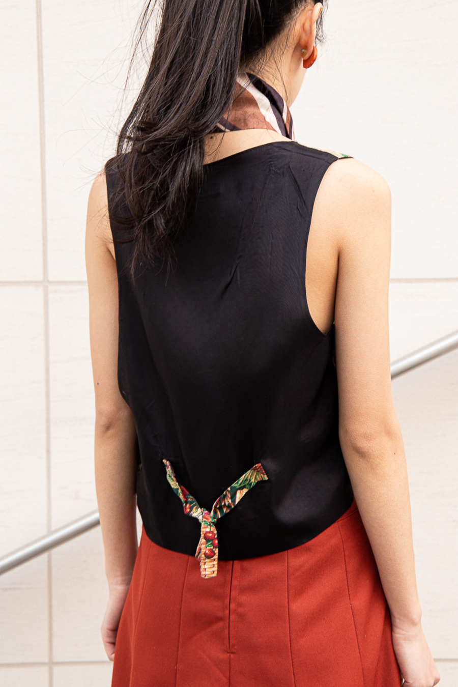 vintage printed vest 复古印花马甲背心-3