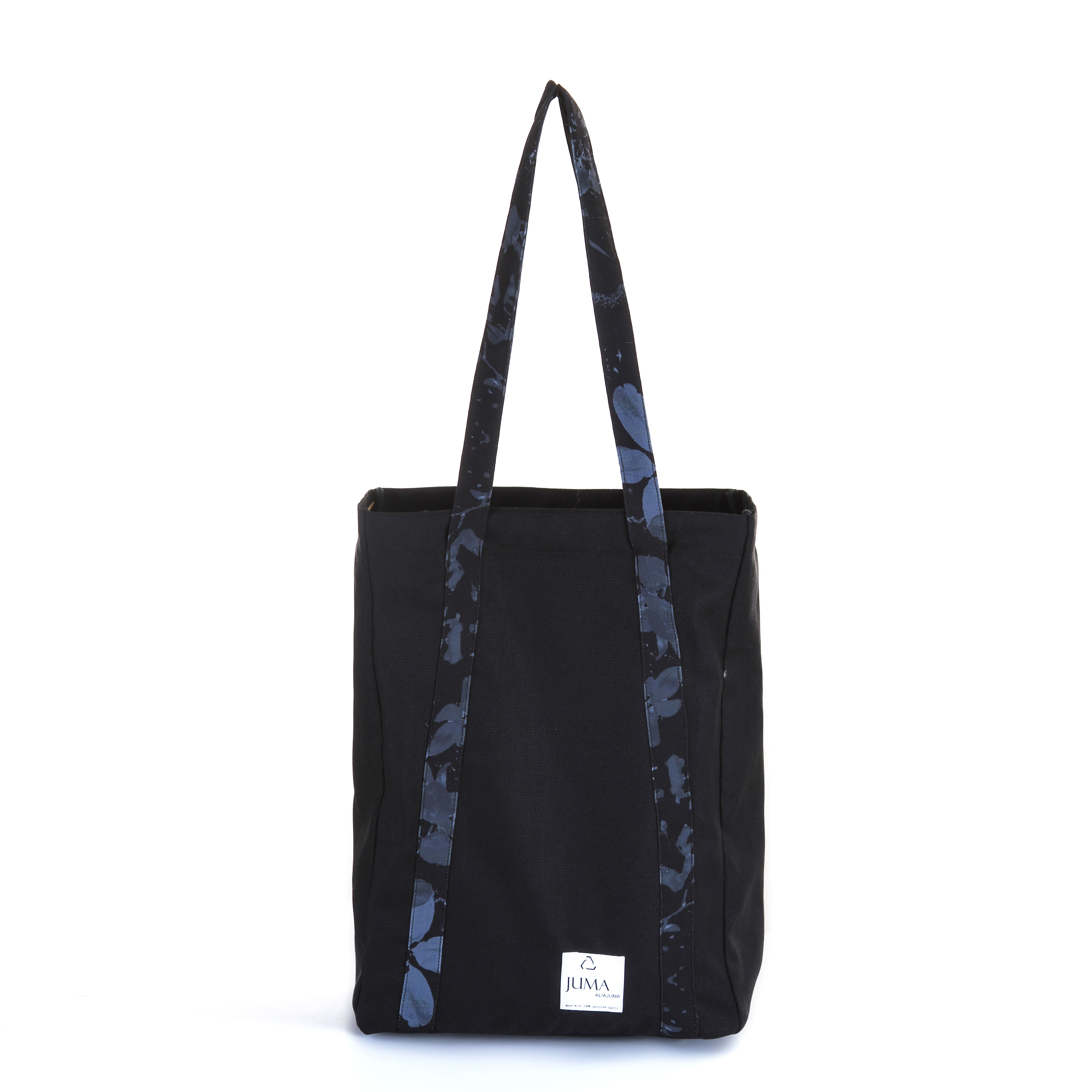 JUMA 大型手提袋-3个回收水瓶 - 蓝色｜JUMA Tote Bag Large - 3 Recycled Water Bottles - Black