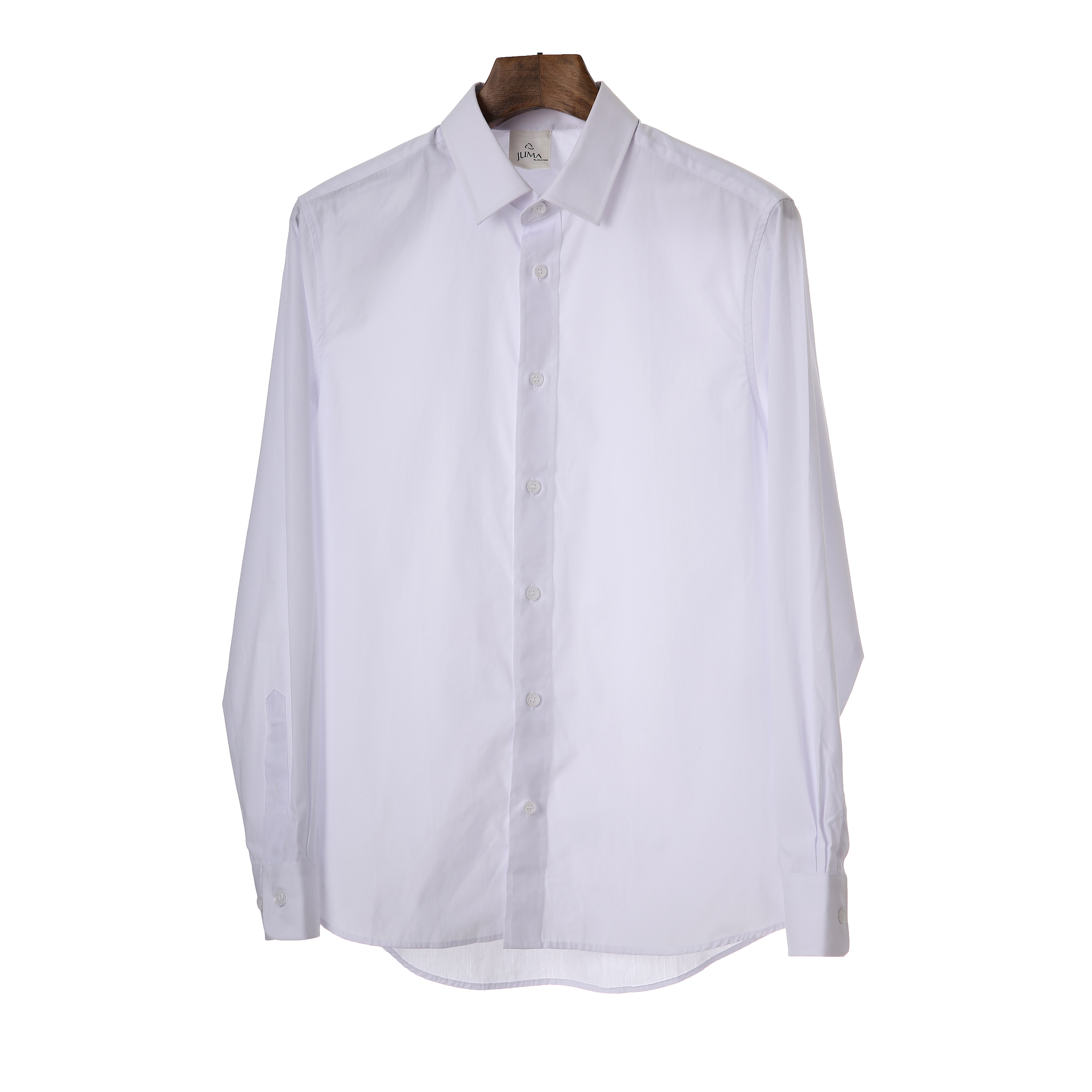 AKM X JUMA 标志全袖衬衫-5个回收水瓶-白色｜AKM X JUMA Logo Full Sleeve Shirt - 5 Recycled Water Bottles - White