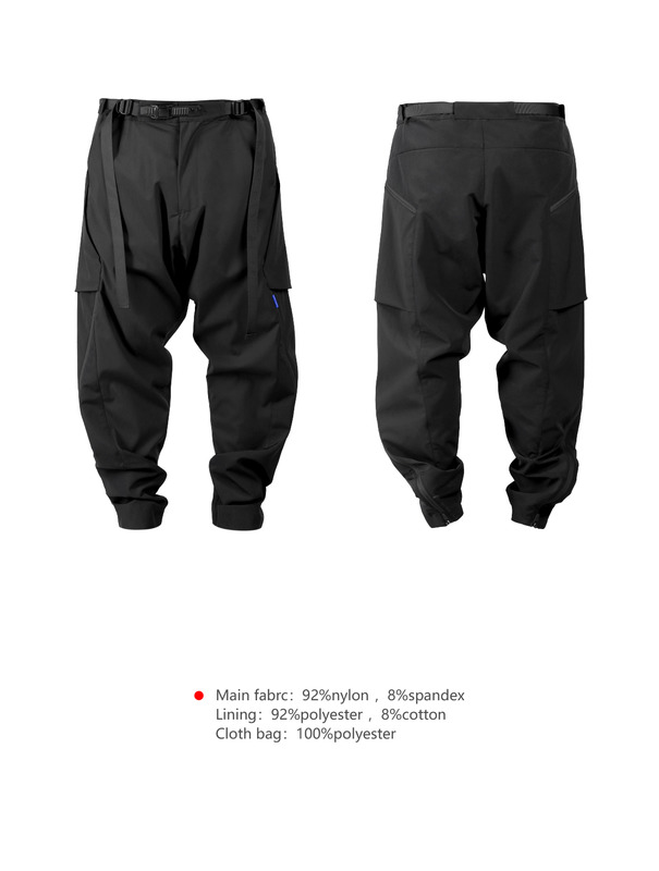 0175 FUNCTIONAL STRUCTURAL LOOSE PANTS