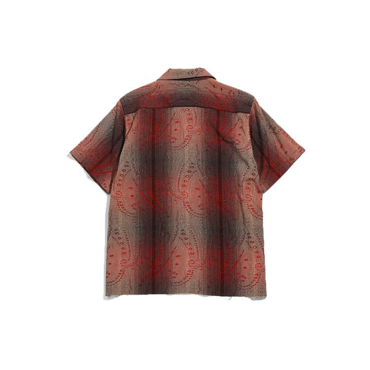 NEEDLES 22SS C.O.B. S/S Classic Shirt - R/W Jacquard