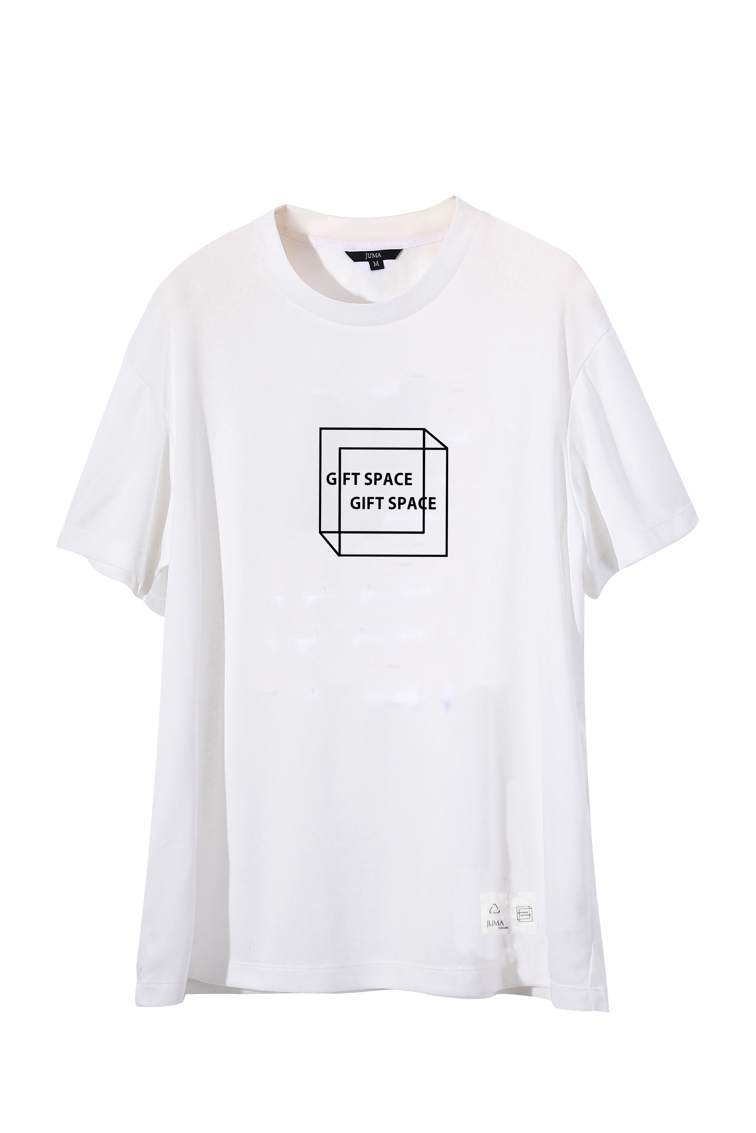 Gift Space T恤-4个回收水瓶-白色｜Gift Space Printed T-Shirt - 4 Recycled Water Bottles -White
